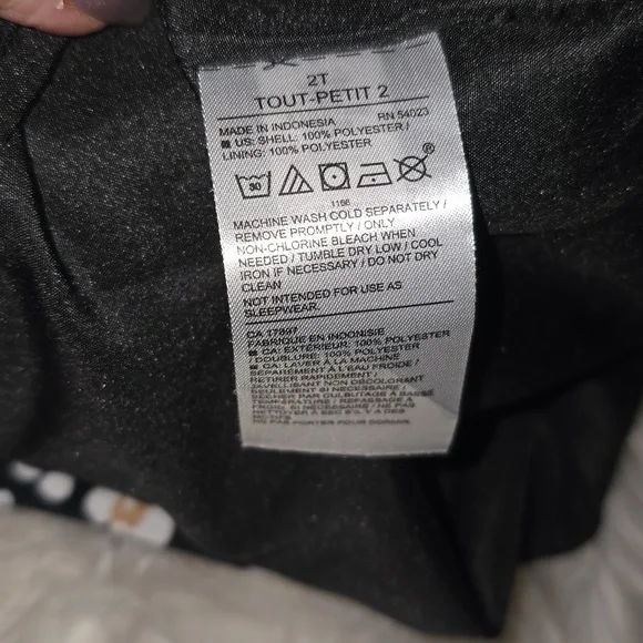 Janie and Jack Black leopard two piece set 2T black animal print - Picture 13 of 14